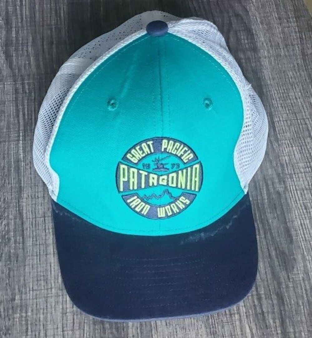 Patagonia Great Pacific Iron Works Mesh Snapback Cap Trucker Outdoor Hiking Hat